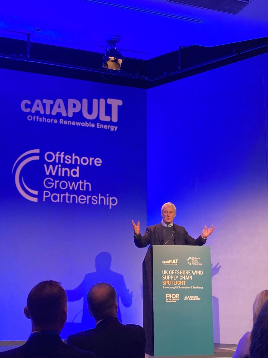 Graham Stuart speaking during his keynote at the UK Offshore Wind Supply Chain Spotlight